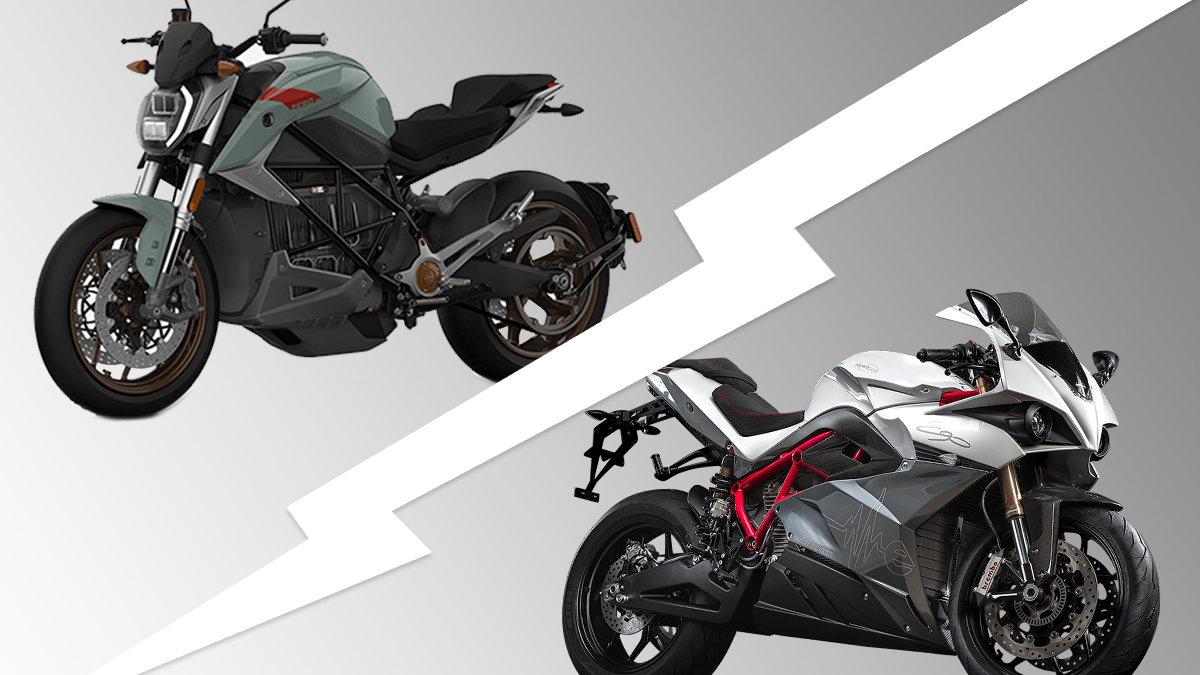 Energica Ego vs Zero SR/F sportsbike